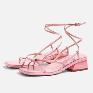 Topshop Pink Sandals size 8.5